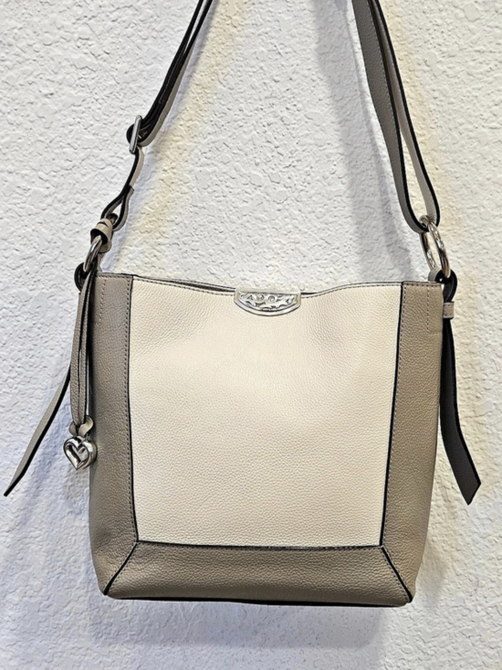 Brighton City Block Kylie Two Tone Leather Bag